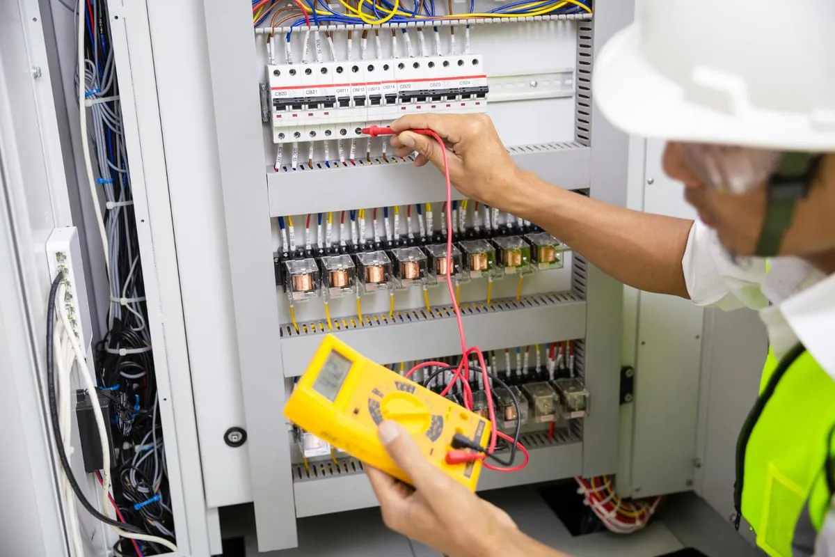 Elektricien aan het werk